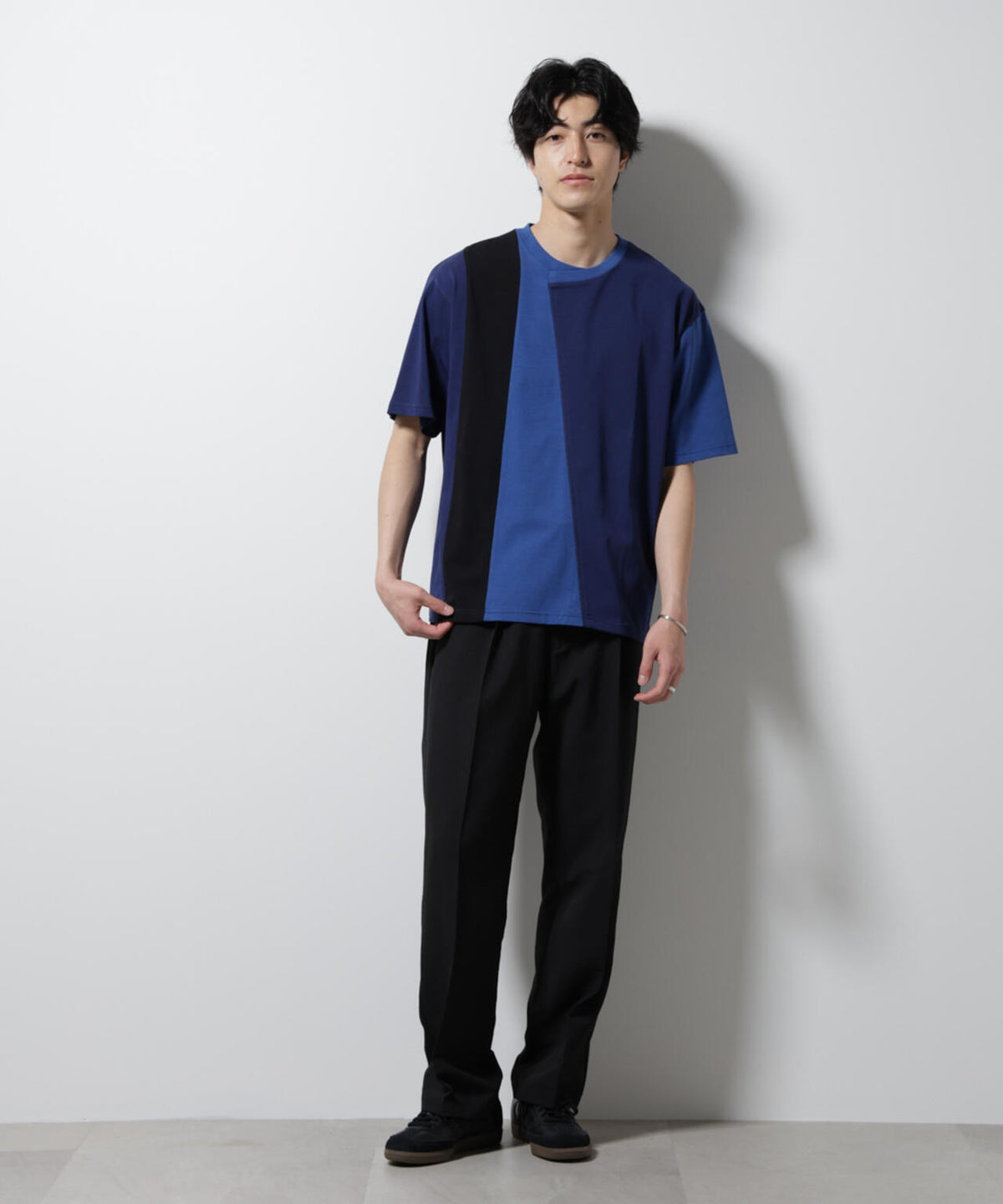 デザイン切替クルーネックTシャツ 半袖 6725124233