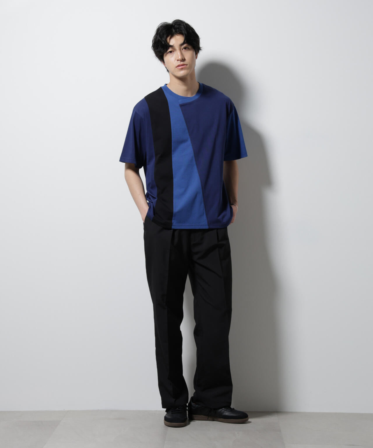 デザイン切替クルーネックTシャツ 半袖 6725124233