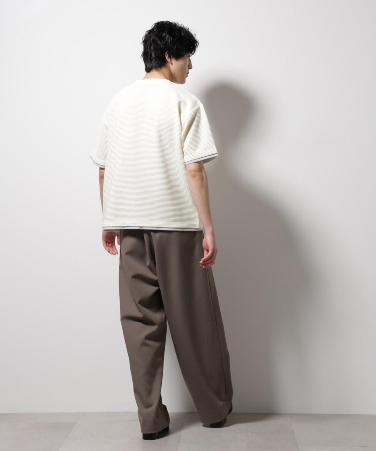ガーターフェイクレイヤードTシャツ 半袖 6725124236