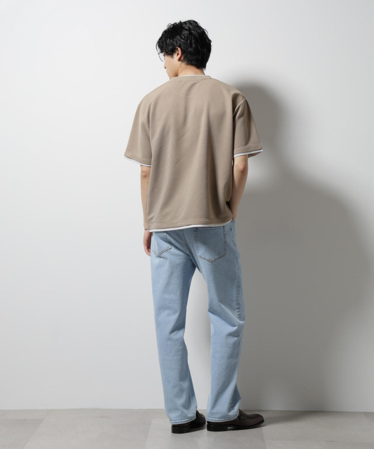 ガーターフェイクレイヤードTシャツ 半袖 6725124236