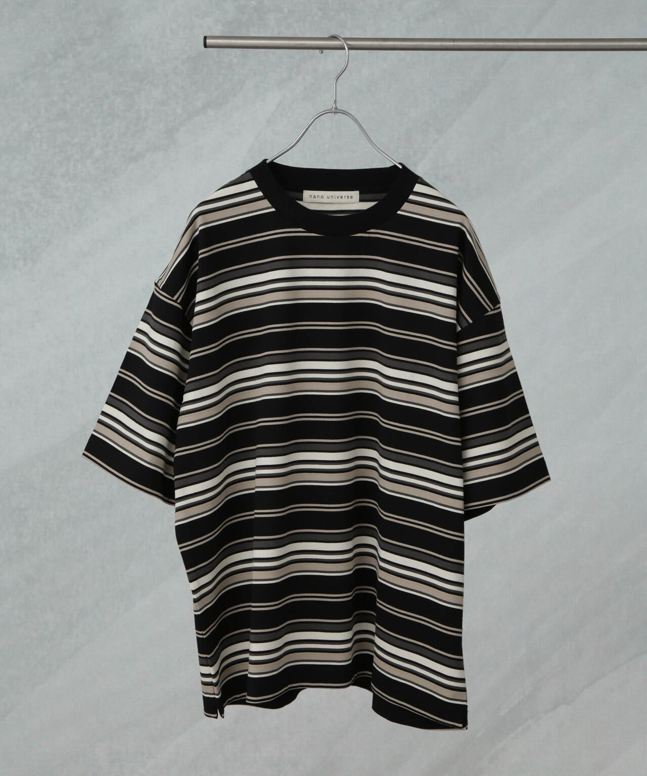 マルチボーダーリラックスTシャツ 半袖 6725124237