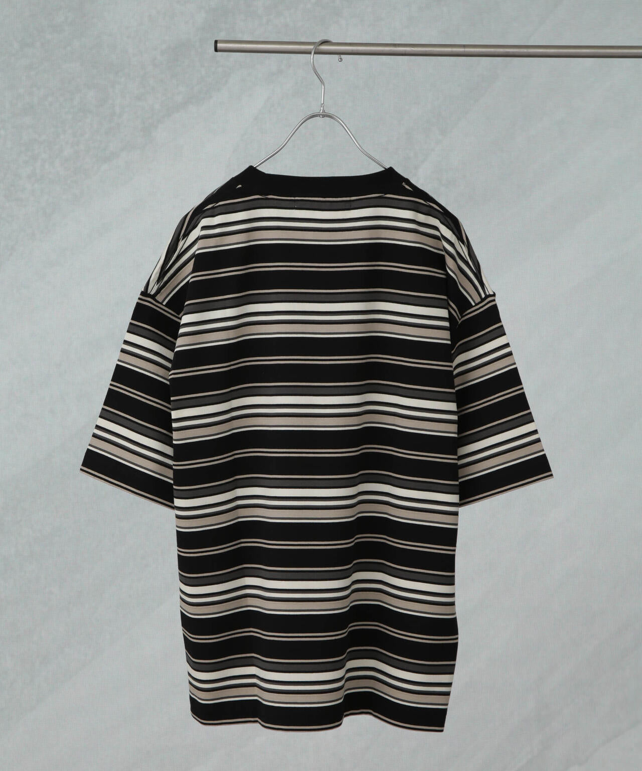 マルチボーダーリラックスTシャツ 半袖 6725124237