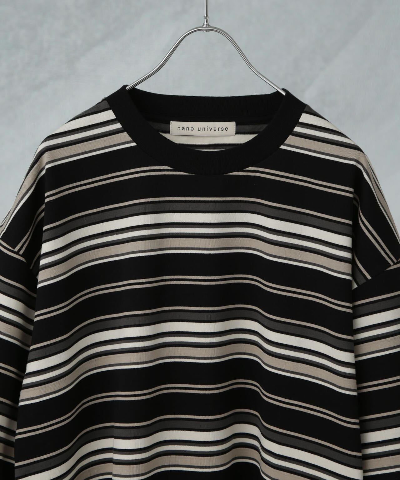 マルチボーダーリラックスTシャツ 半袖 6725124237