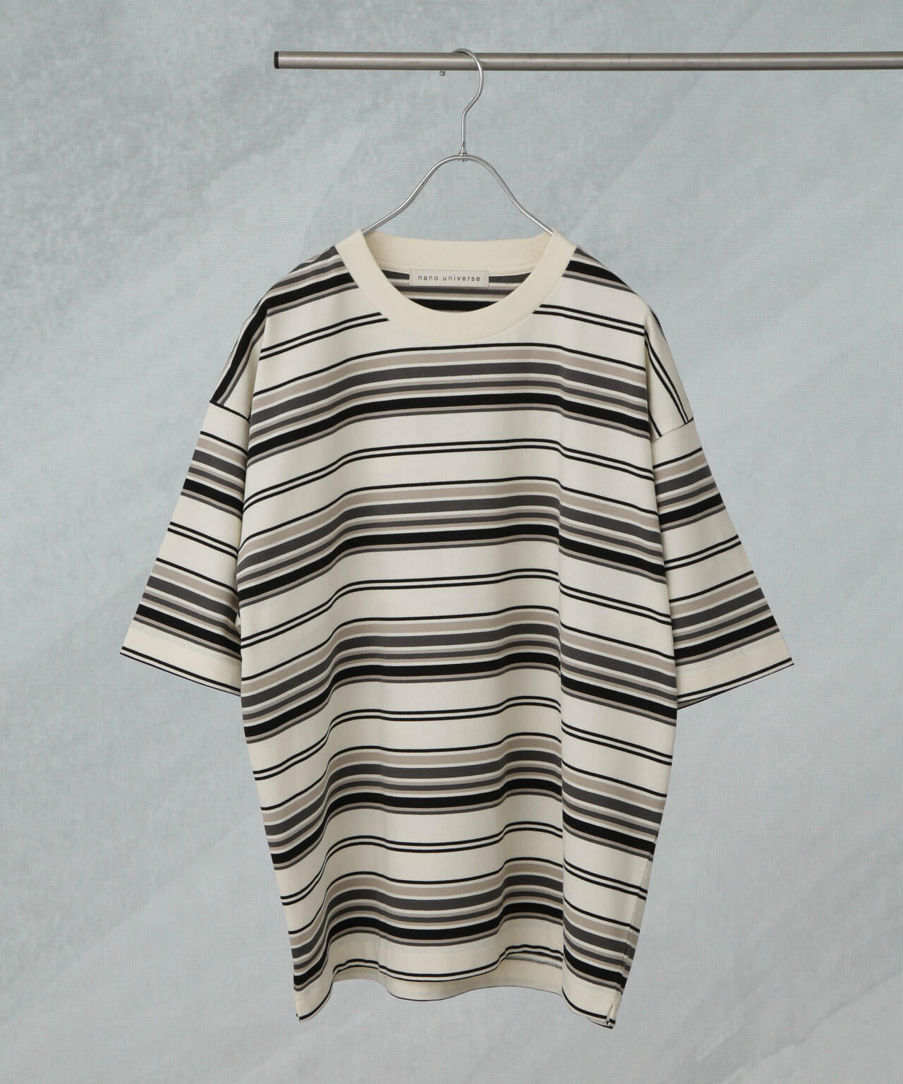 マルチボーダーリラックスTシャツ 半袖 6725124237