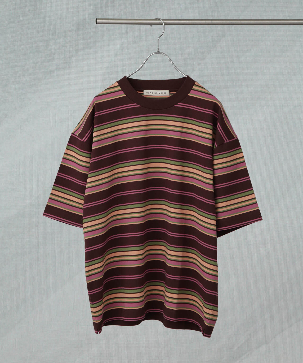 マルチボーダーリラックスTシャツ 半袖 6725124237