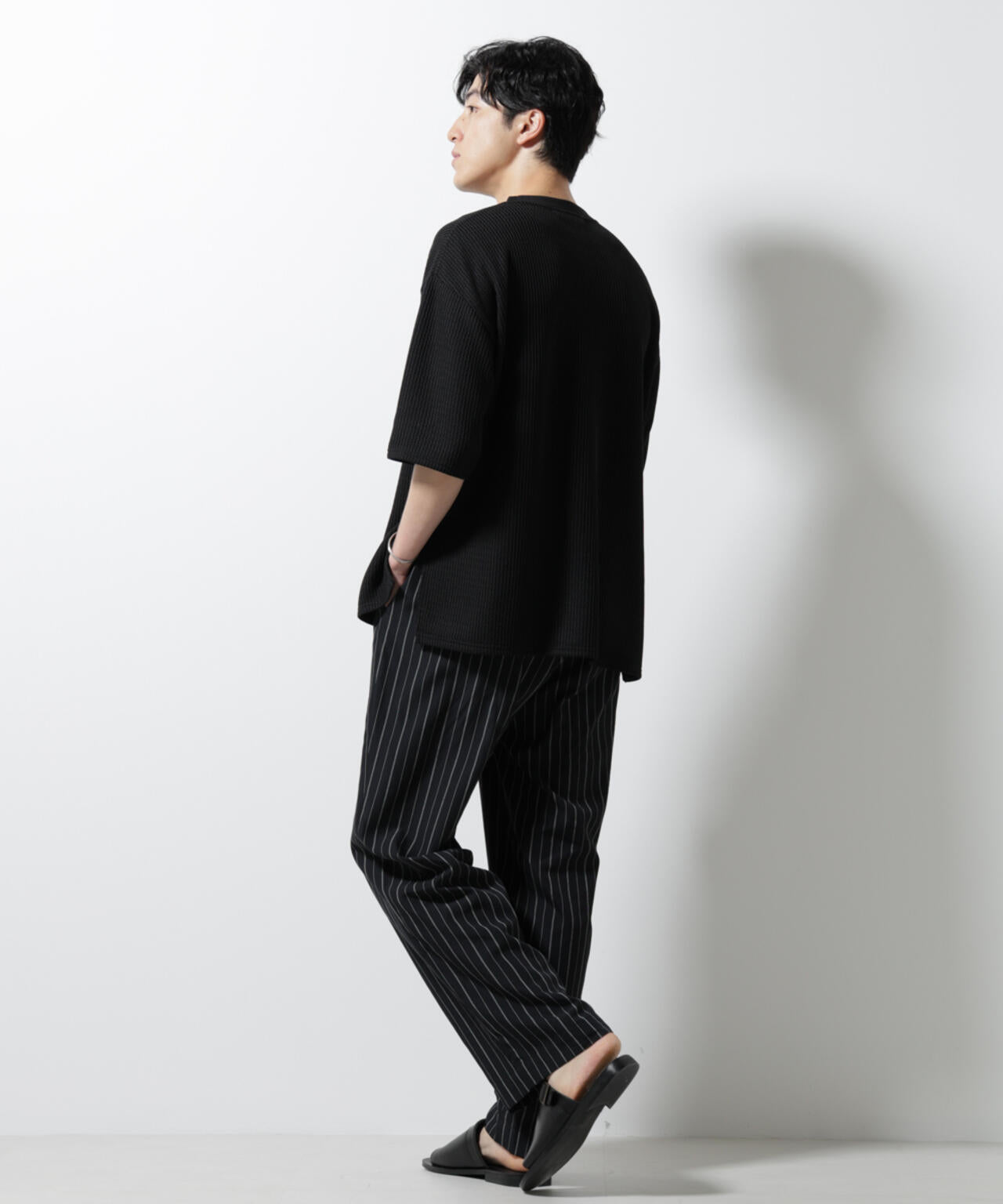 ジャガードニットソーTシャツ 半袖(セットアップ可) 6725124241