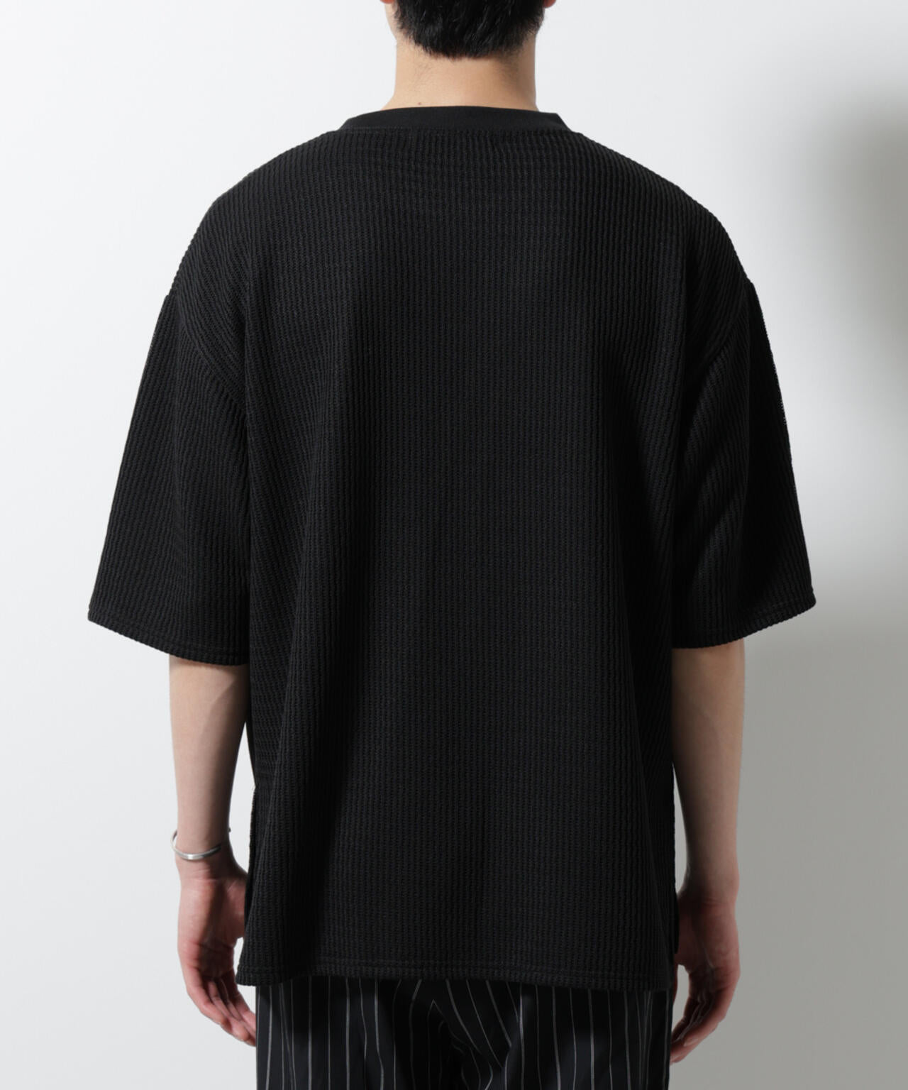 ジャガードニットソーTシャツ 半袖(セットアップ可) 6725124241