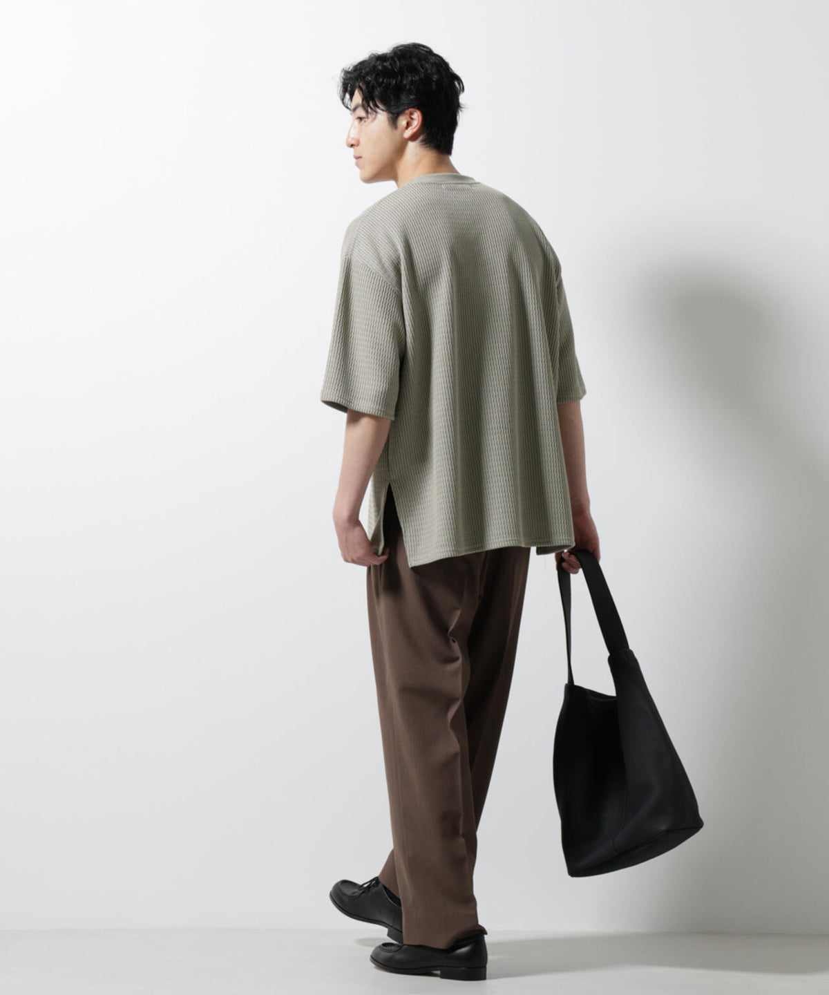 ジャガードニットソーTシャツ 半袖(セットアップ可) 6725124241