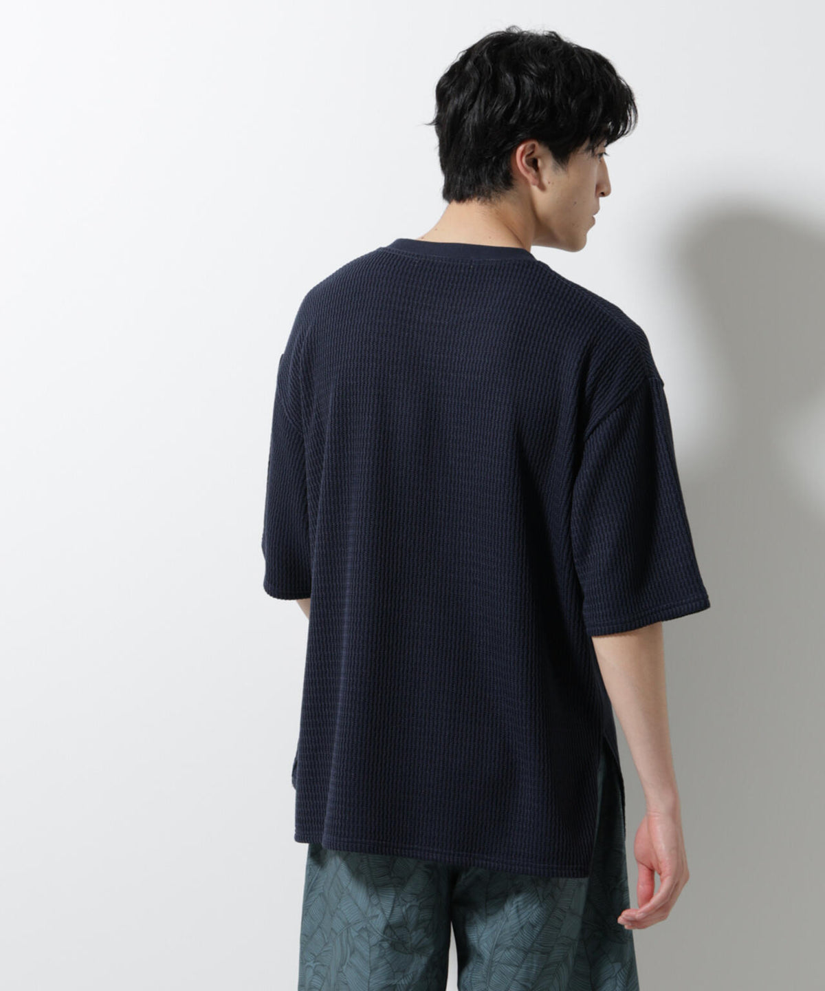 ジャガードニットソーTシャツ 半袖(セットアップ可) 6725124241