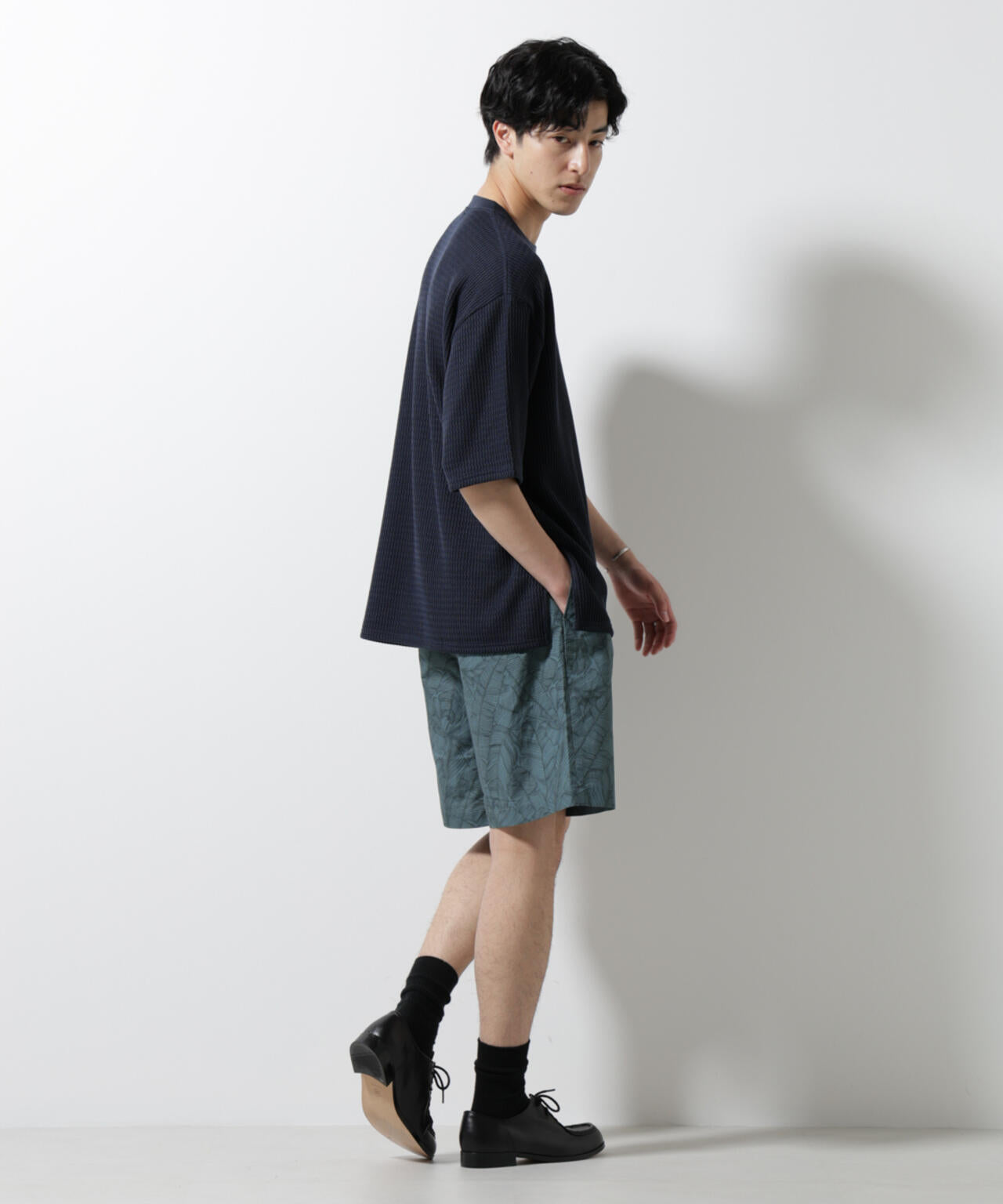 ジャガードニットソーTシャツ 半袖(セットアップ可) 6725124241