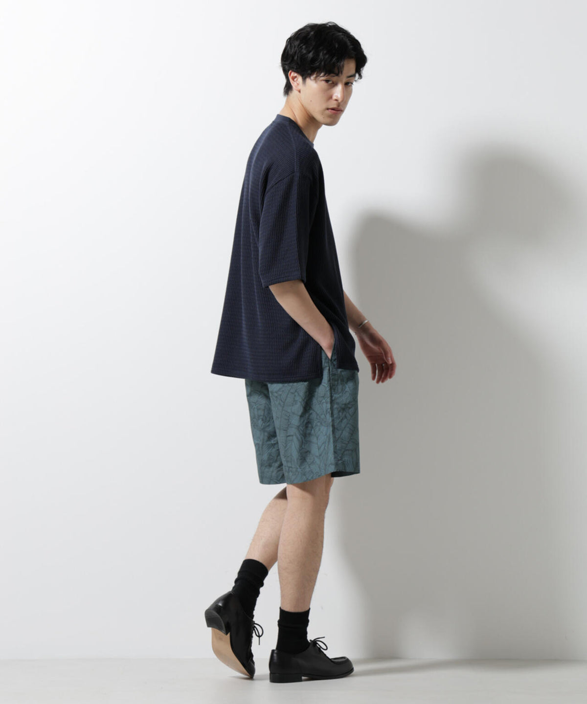 ジャガードニットソーTシャツ 半袖(セットアップ可) 6725124241
