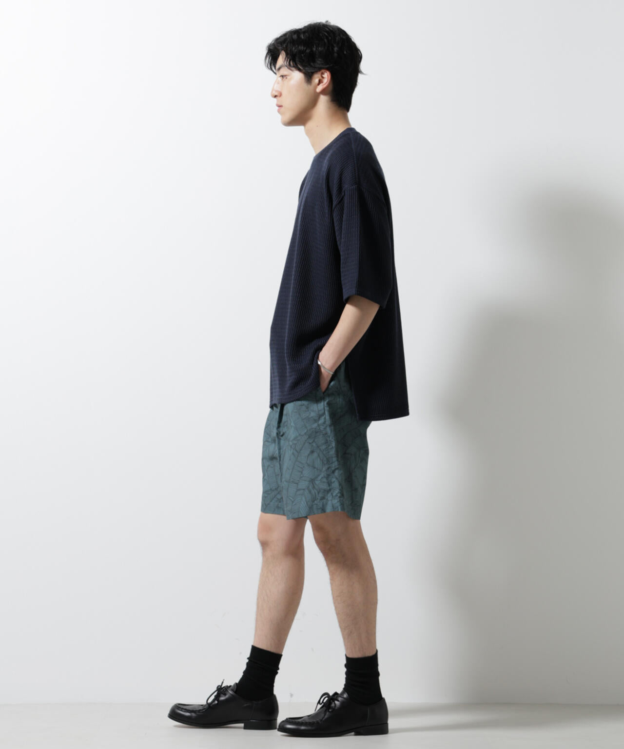 ジャガードニットソーTシャツ 半袖(セットアップ可) 6725124241