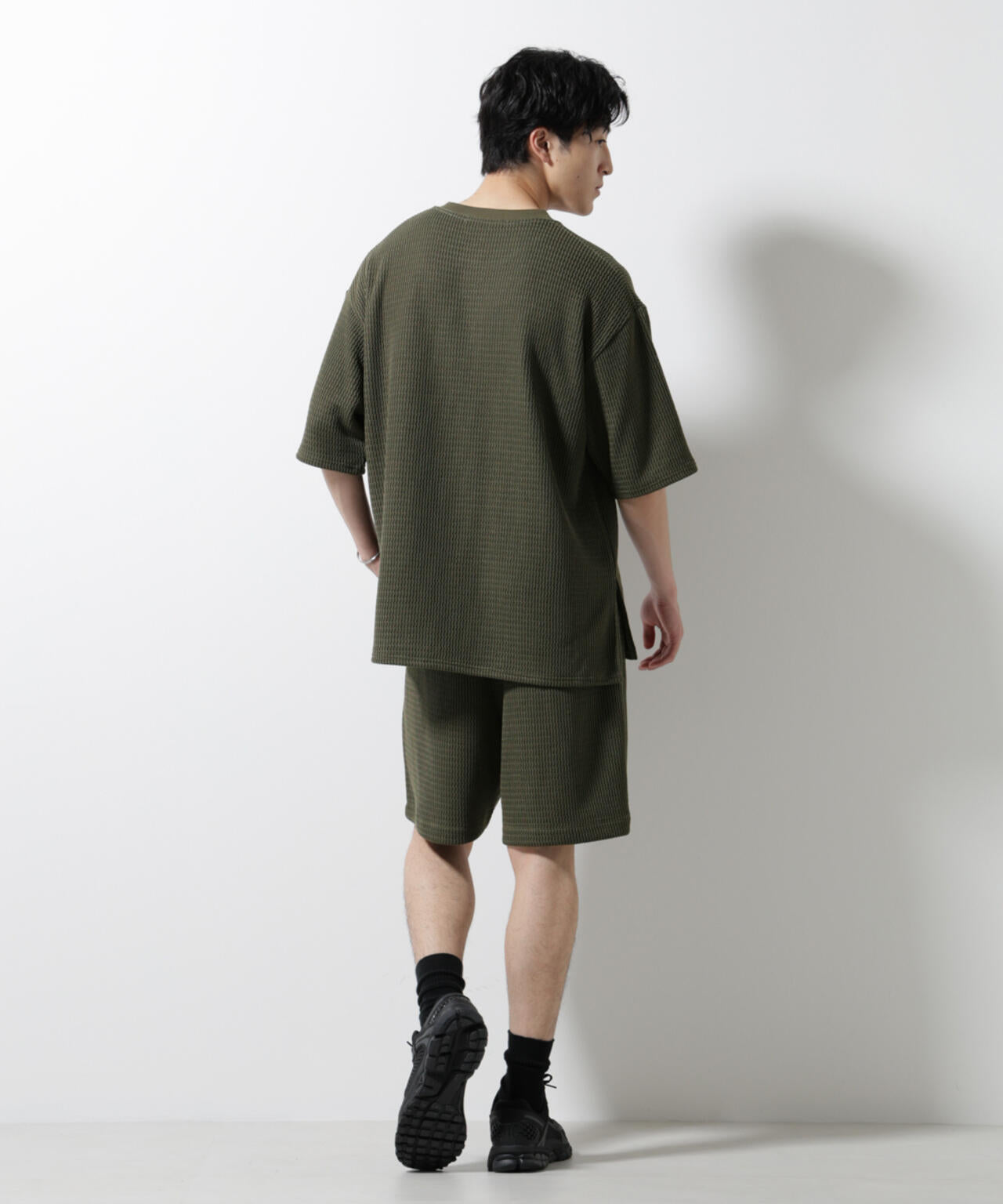 ジャガードニットソーTシャツ 半袖(セットアップ可) 6725124241