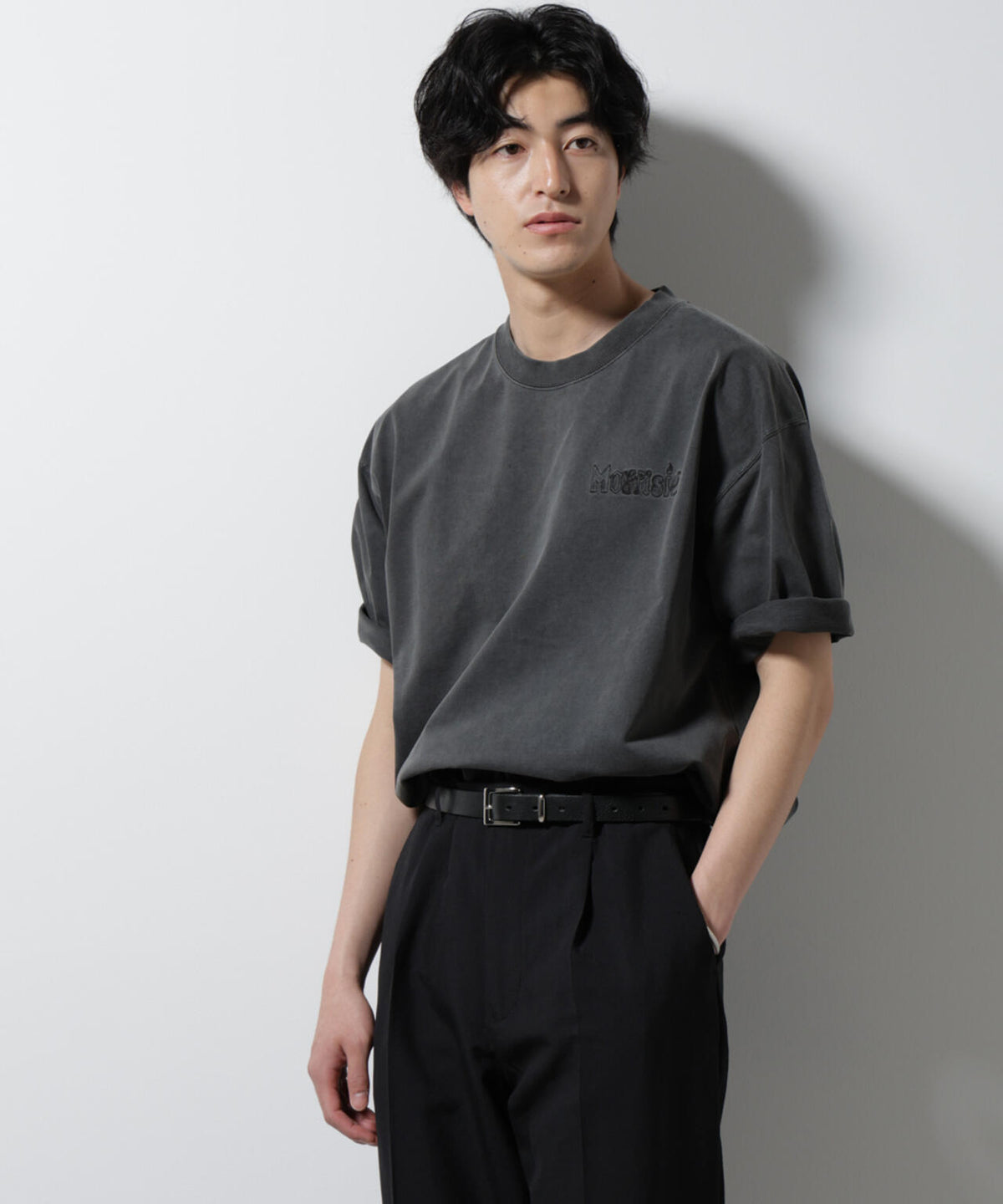 「MOFFISIE」オリジナル刺繍プリント Tシャツ 半袖 6725124243