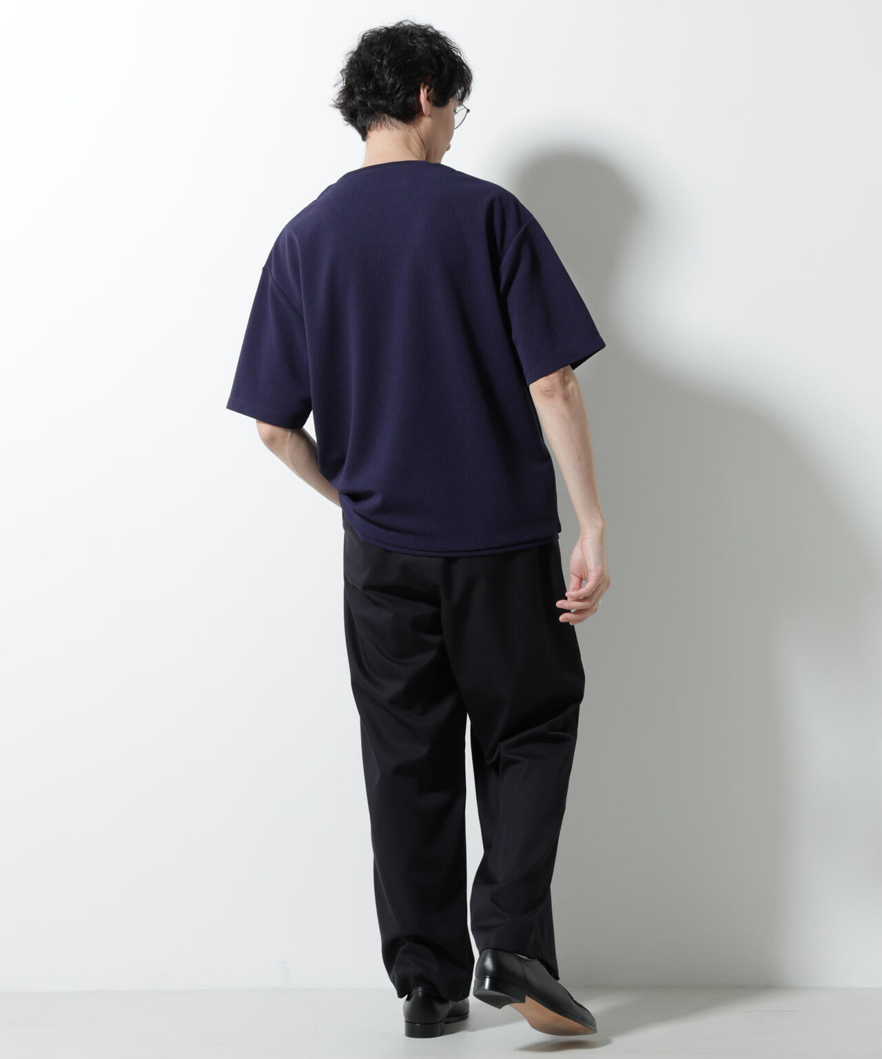 フェイクレイヤードキーネックTシャツ 半袖 6725124246