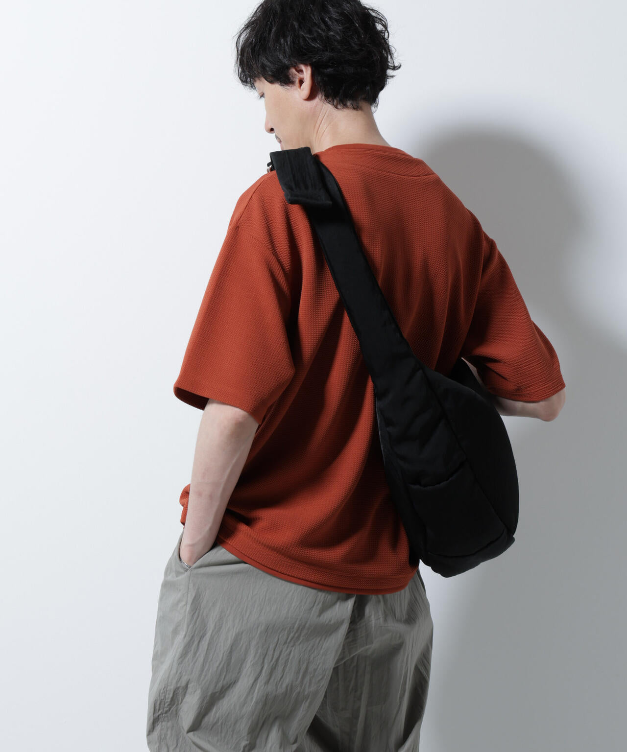 フェイクレイヤードキーネックTシャツ 半袖 6725124246
