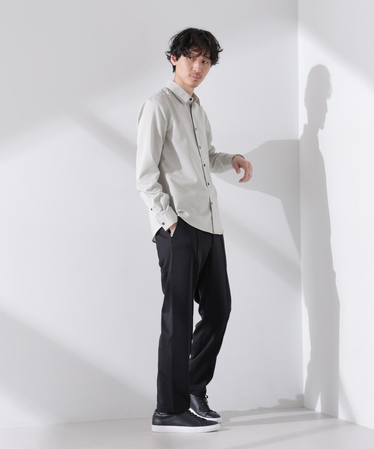 ダブルジャージーテーパードパンツ 6725127203
