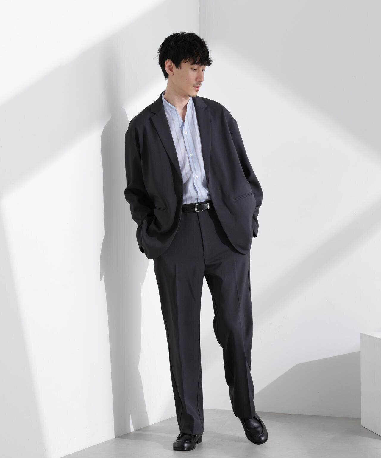 ドレープストレートスラックス(セットアップ可) 6725127207