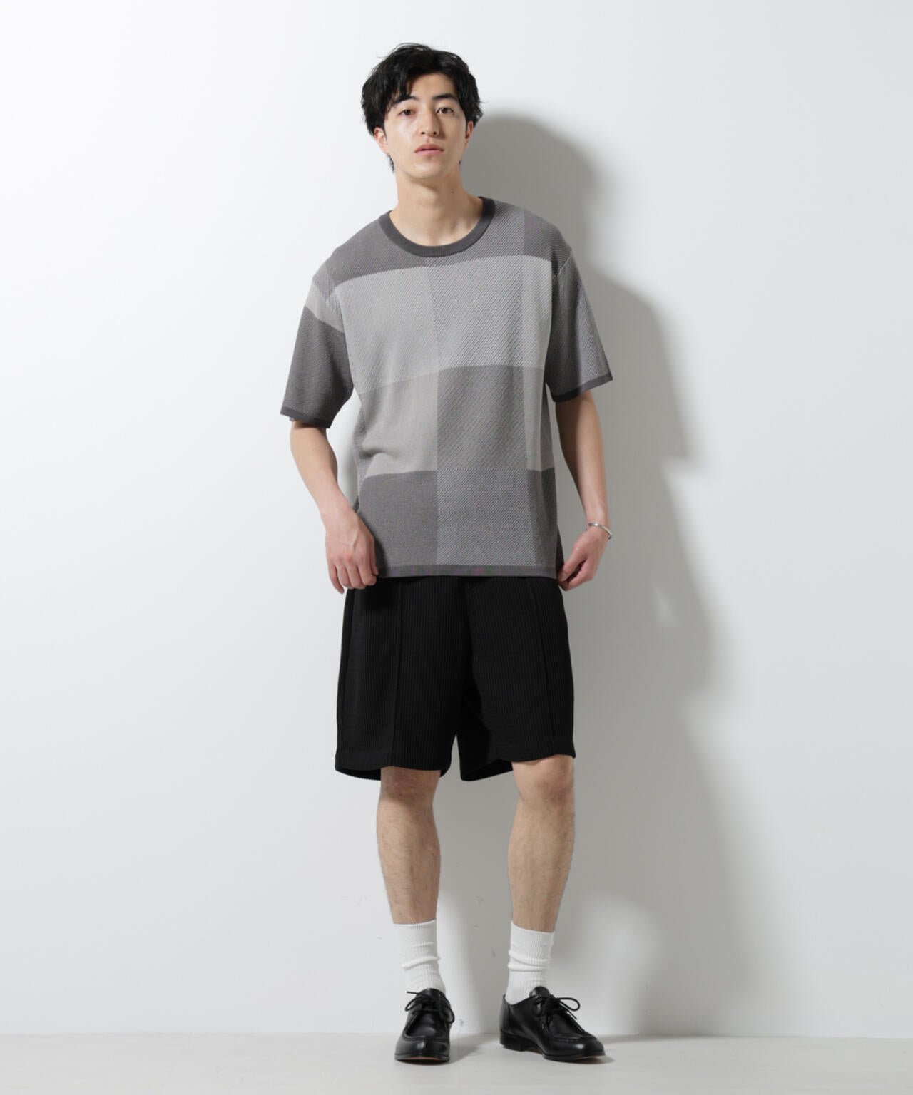 ジャガードニットソーショートパンツ(セットアップ可) 6725128205