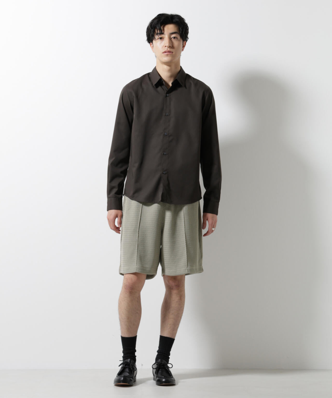 ジャガードニットソーショートパンツ(セットアップ可) 6725128205