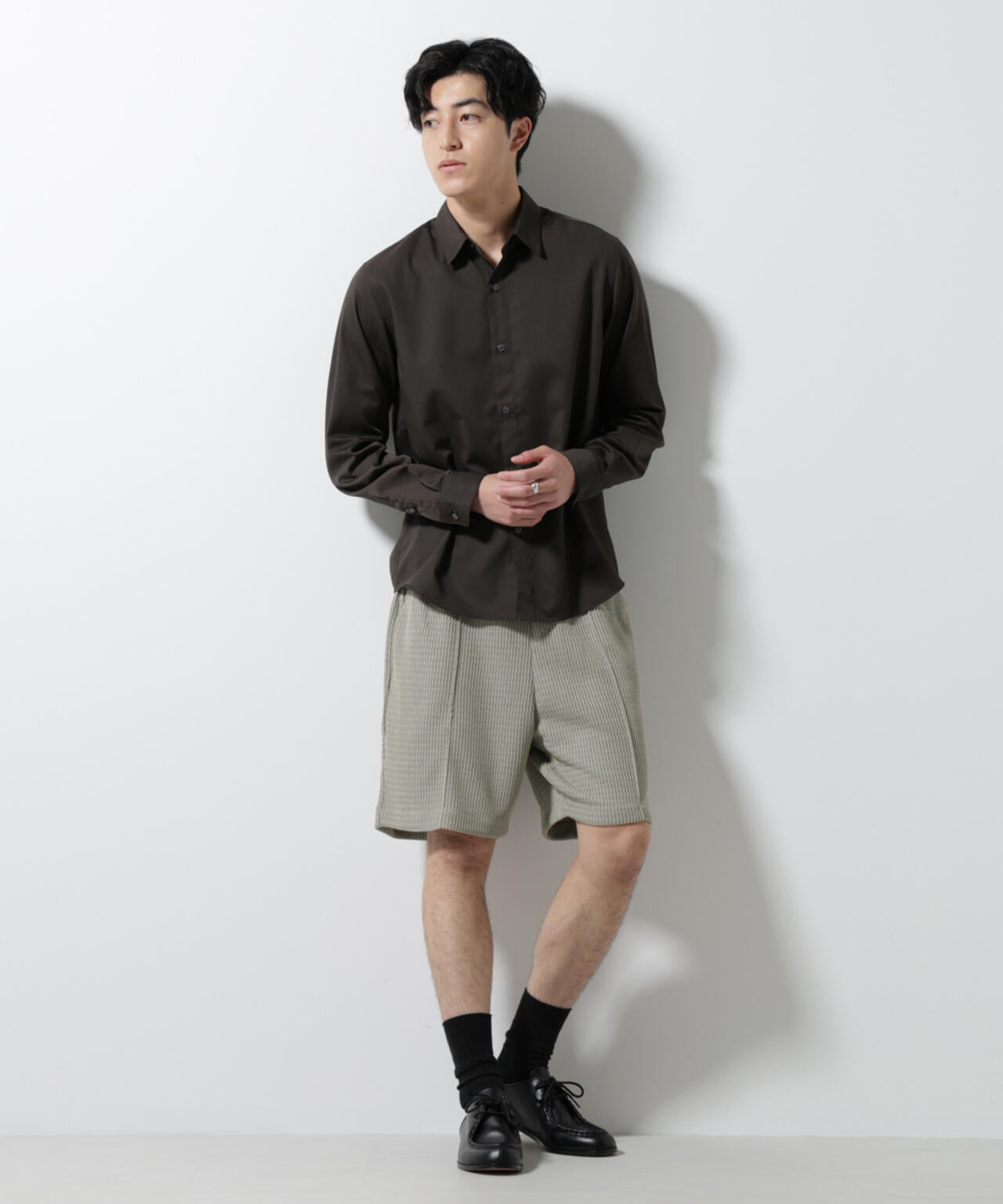 ジャガードニットソーショートパンツ(セットアップ可) 6725128205