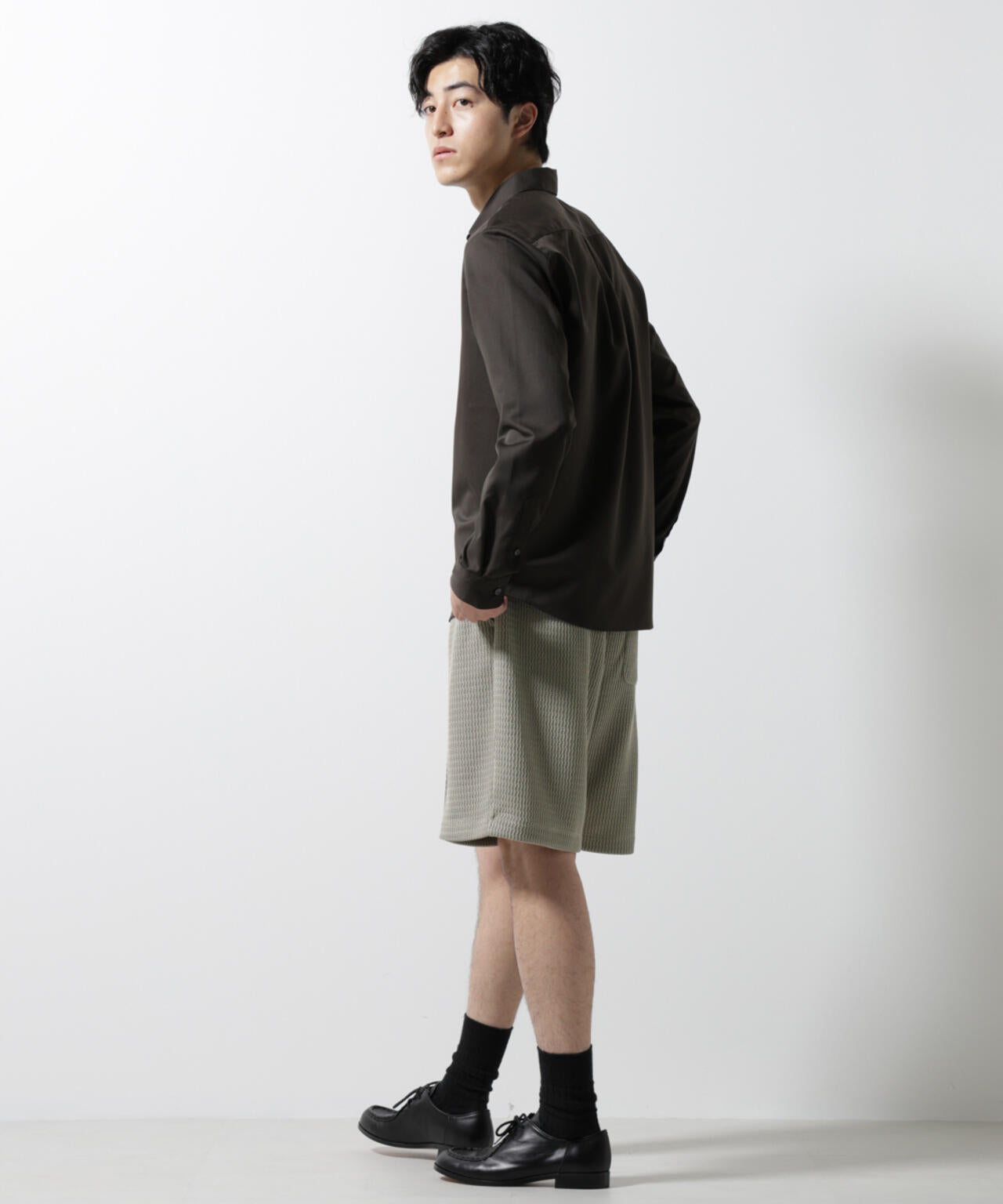 ジャガードニットソーショートパンツ(セットアップ可) 6725128205