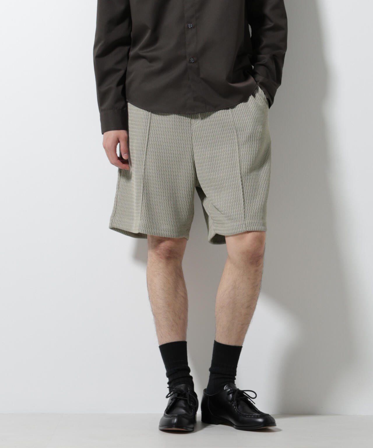 ジャガードニットソーショートパンツ(セットアップ可) 6725128205