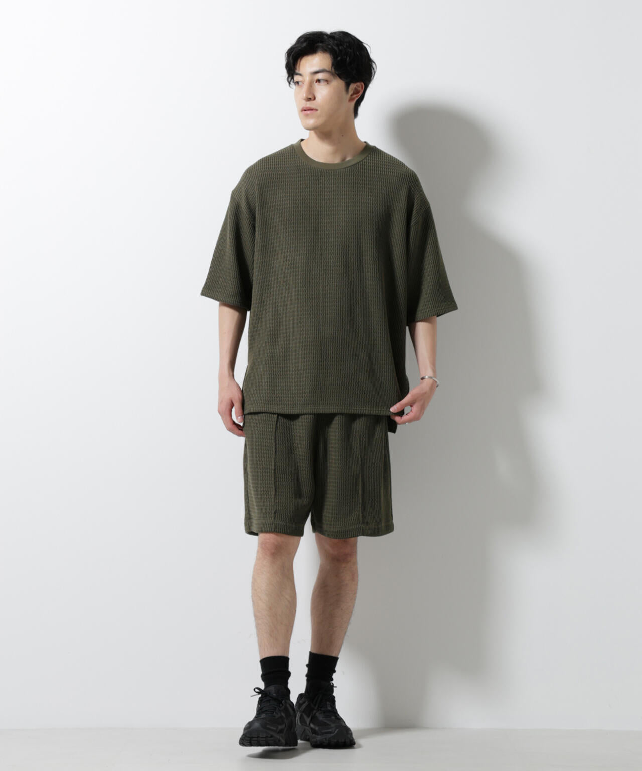 ジャガードニットソーショートパンツ(セットアップ可) 6725128205