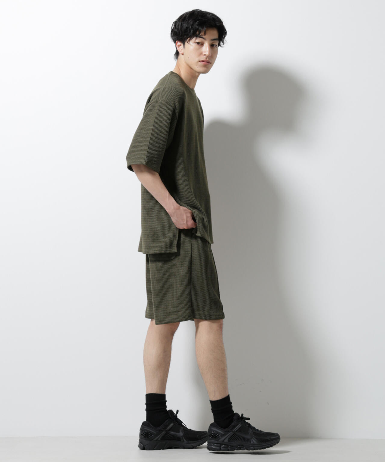 ジャガードニットソーショートパンツ(セットアップ可) 6725128205