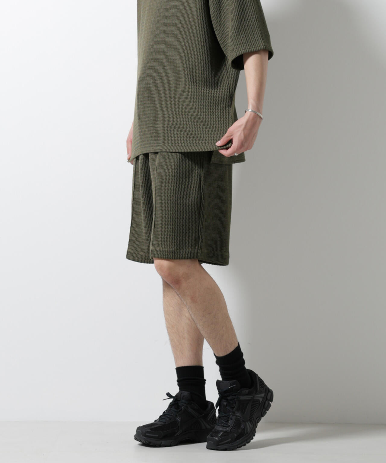 ジャガードニットソーショートパンツ(セットアップ可) 6725128205