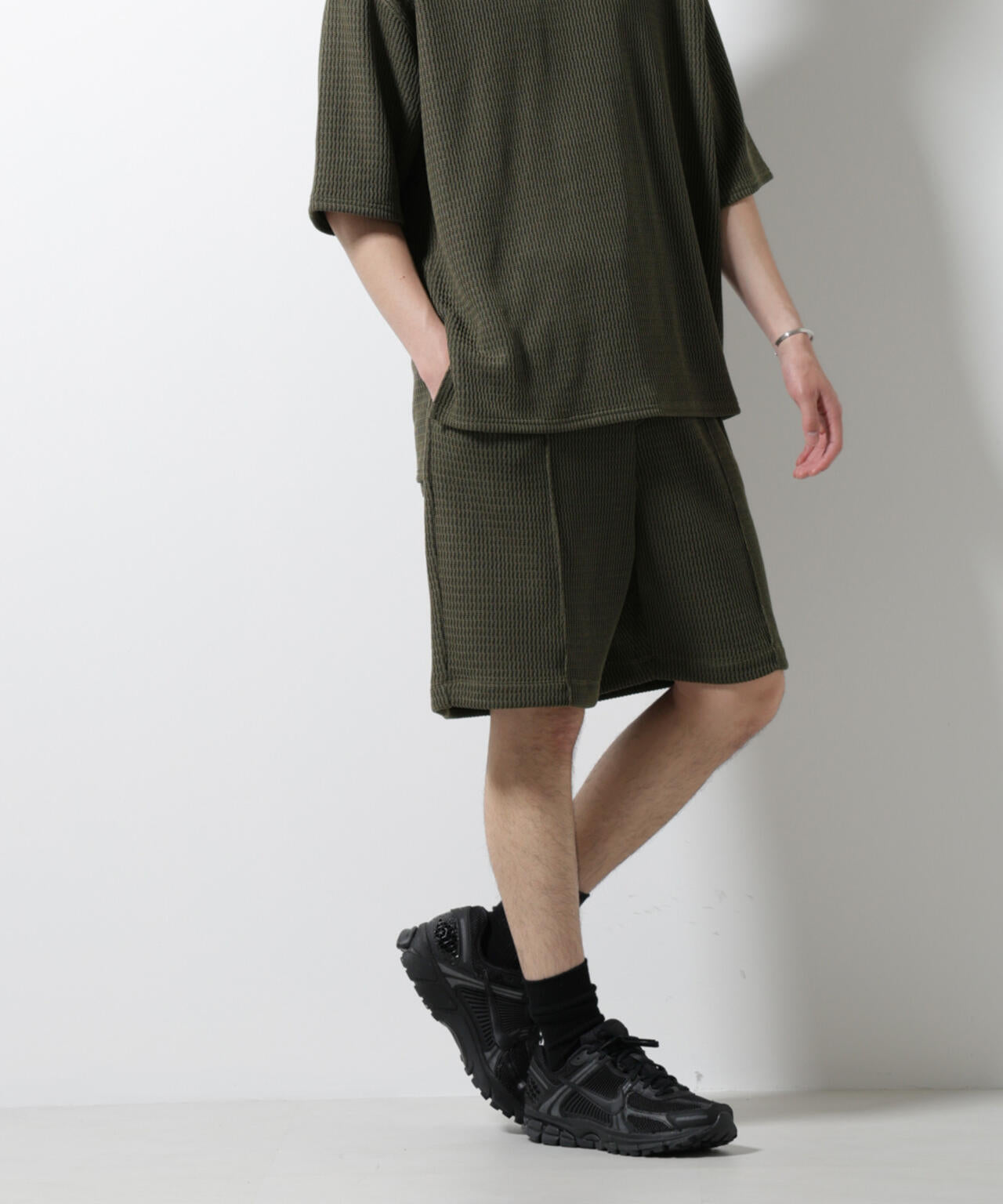 ジャガードニットソーショートパンツ(セットアップ可) 6725128205