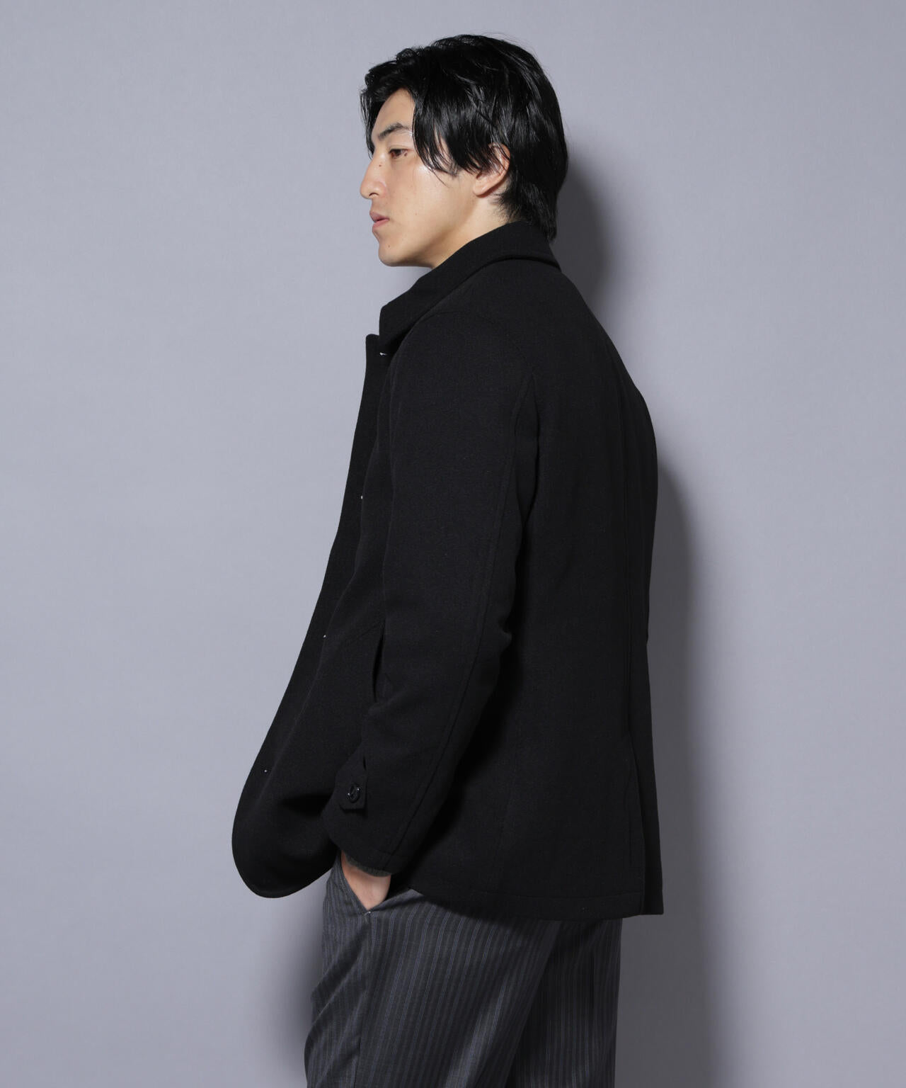 テックメルトンシングルコート 6725211205