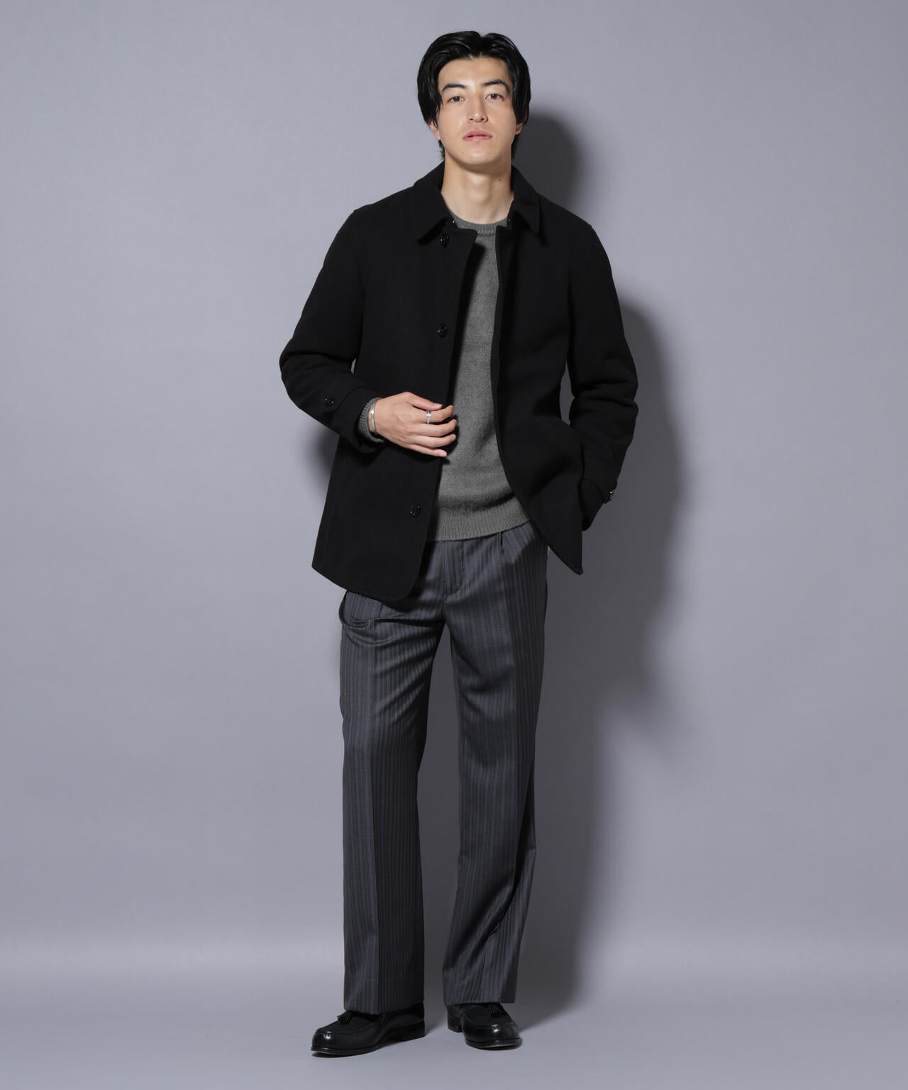 テックメルトンシングルコート 6725211205