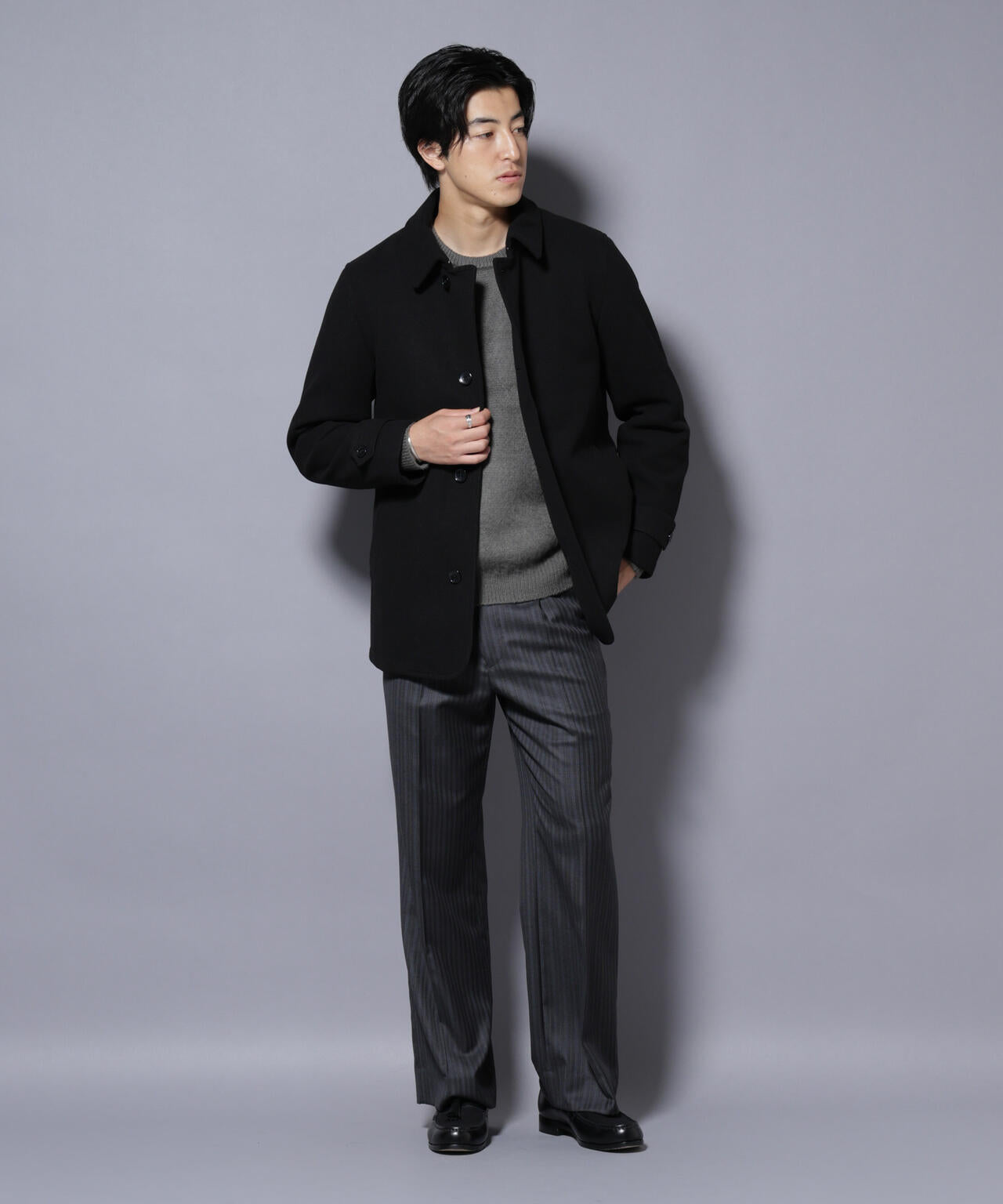 テックメルトンシングルコート 6725211205