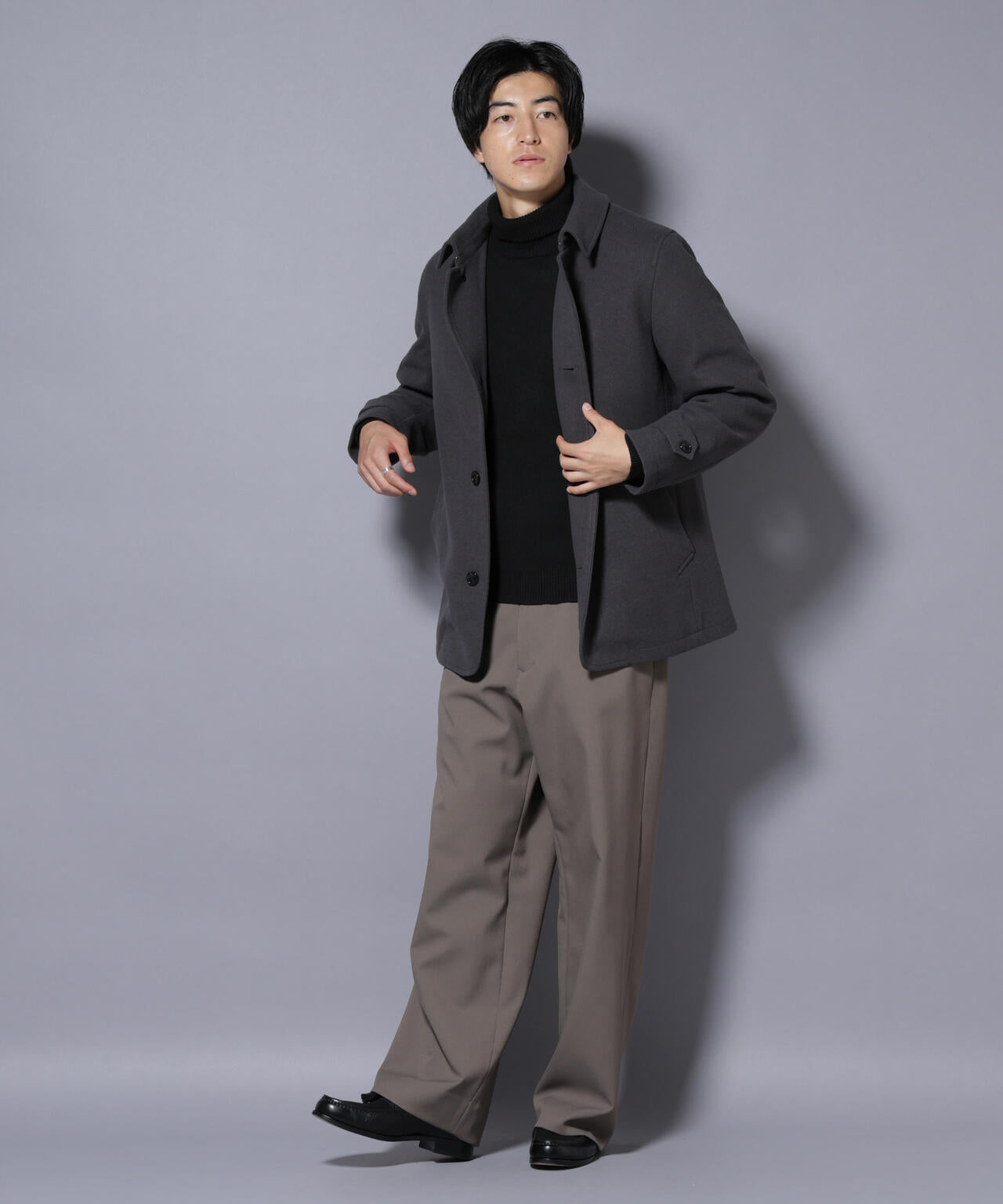 テックメルトンシングルコート 6725211205