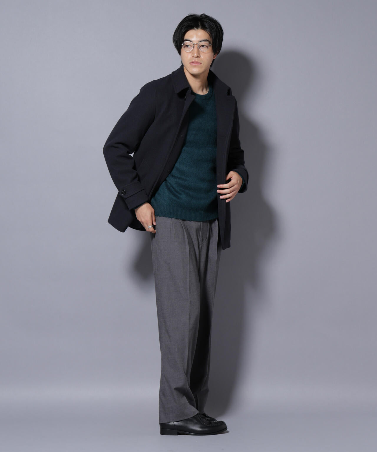 テックメルトンシングルコート 6725211205