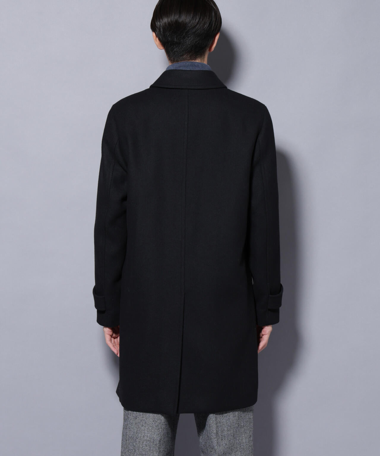 ウール/Nメルトンステンカラーコート 6725211207