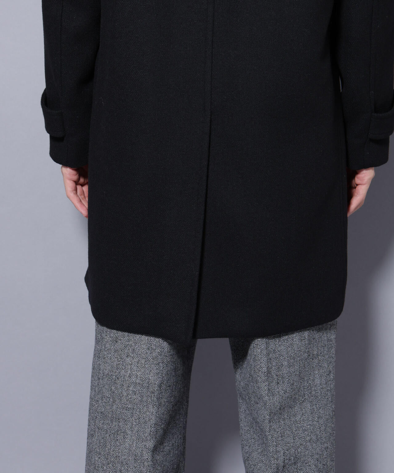 ウール/Nメルトンステンカラーコート 6725211207