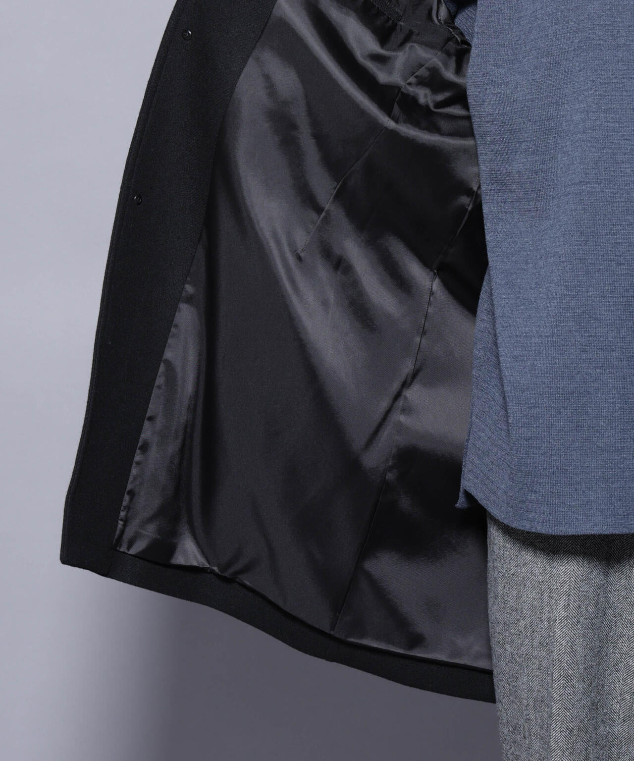 ウール/Nメルトンステンカラーコート 6725211207