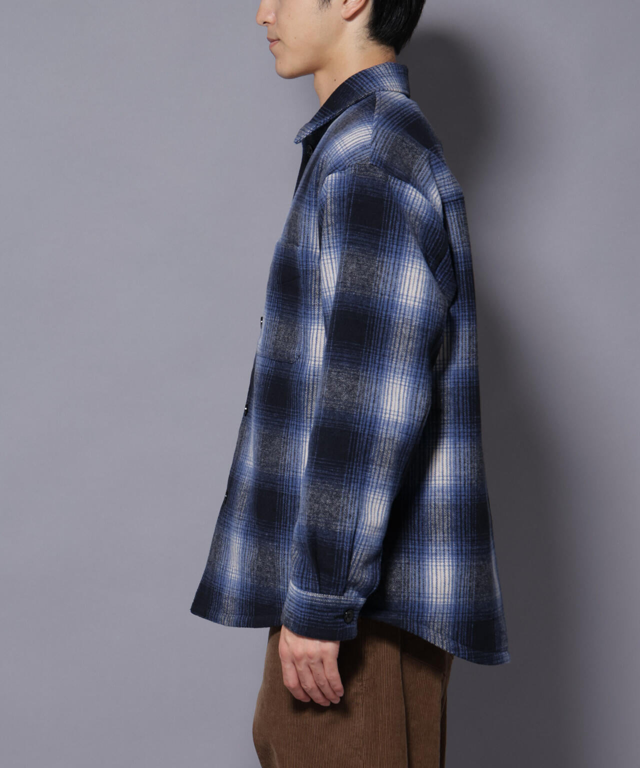 テックメルトンチェックシャツブルゾン 6725212211