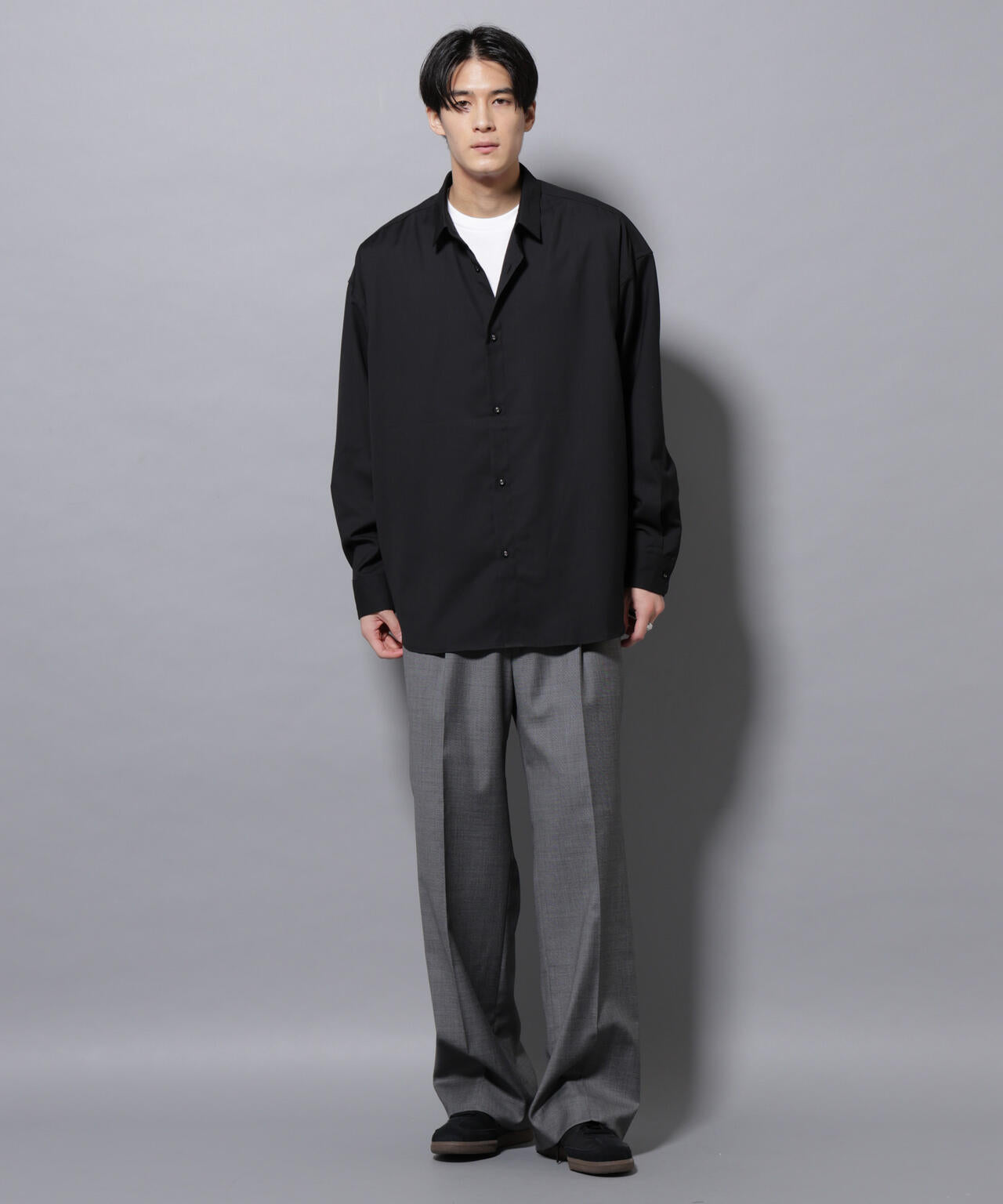 ビッグドレープシャツ 長袖 6725220204