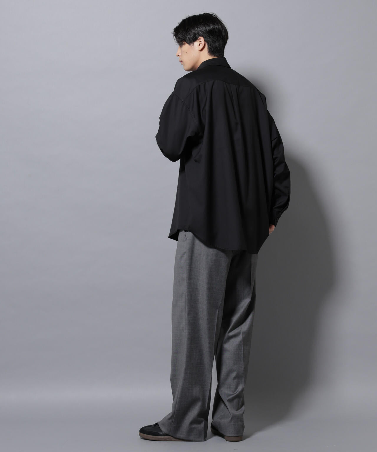 ビッグドレープシャツ 長袖 6725220204