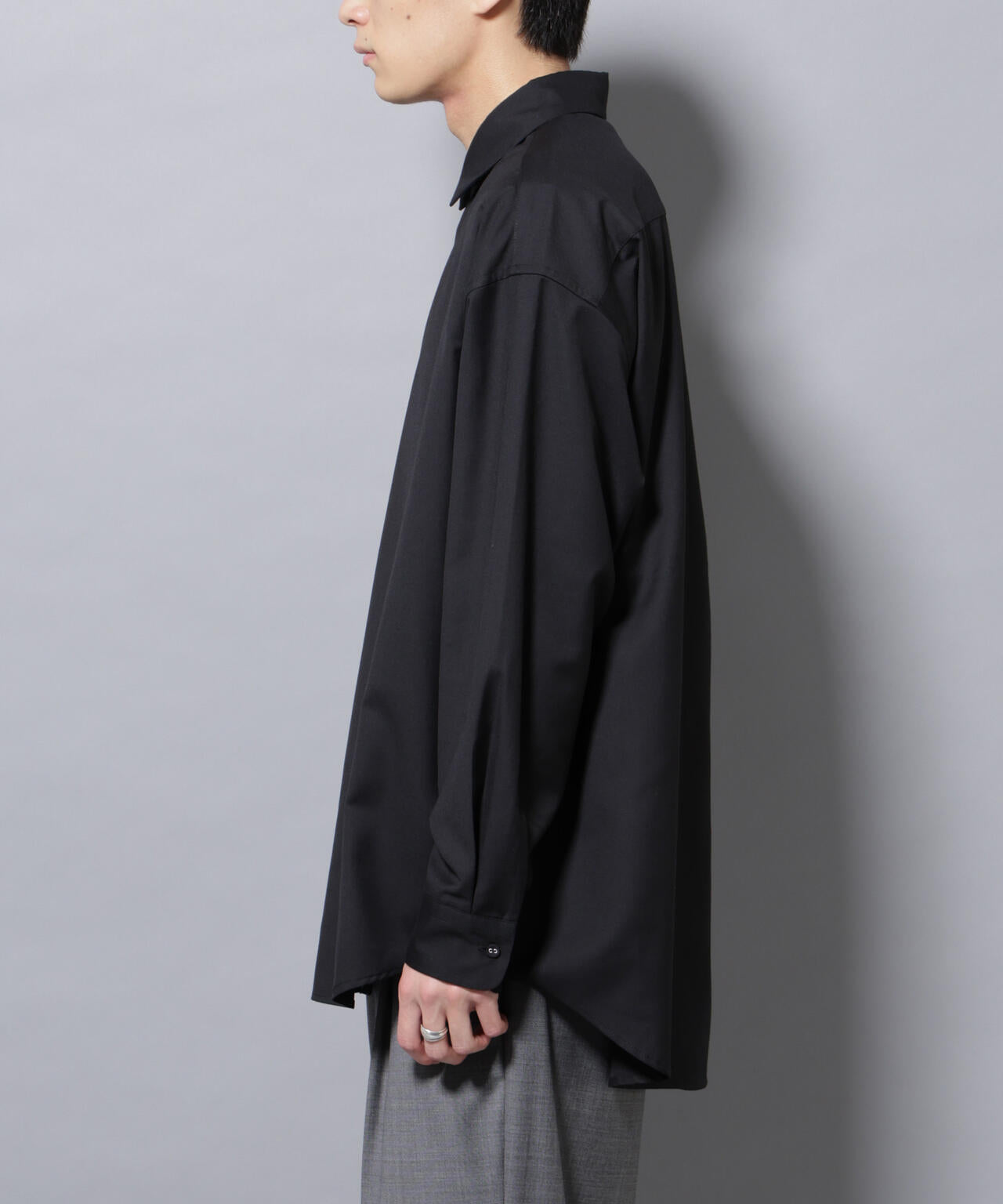 ビッグドレープシャツ 長袖 6725220204