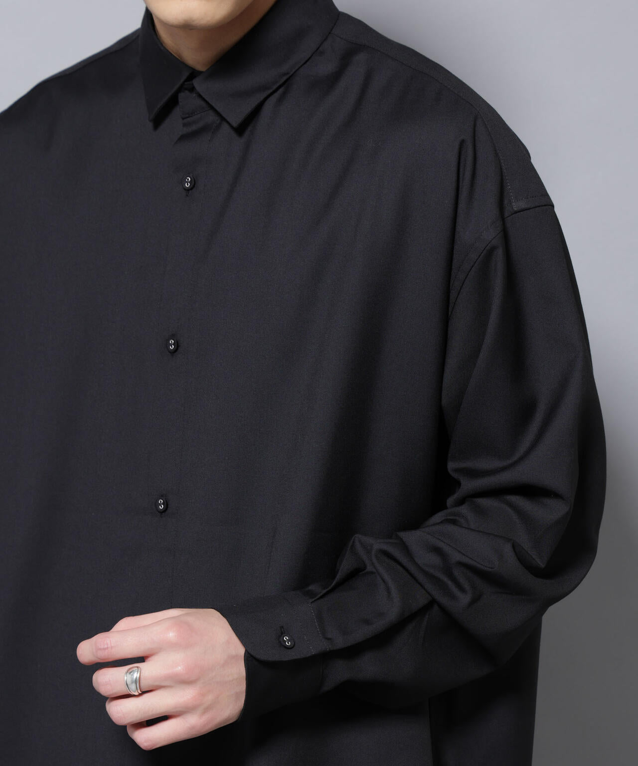 ビッグドレープシャツ 長袖 6725220204