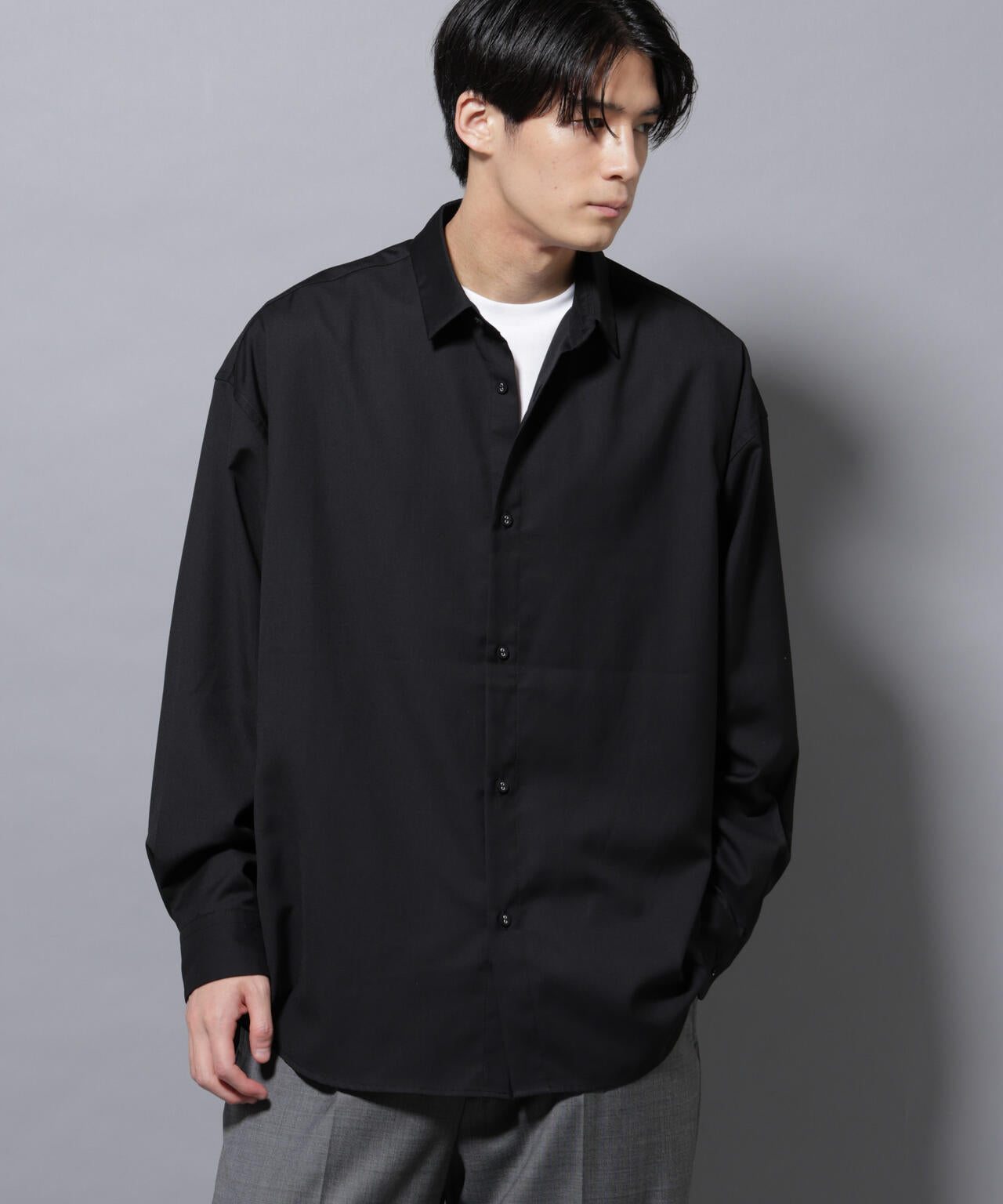 ビッグドレープシャツ 長袖 6725220204