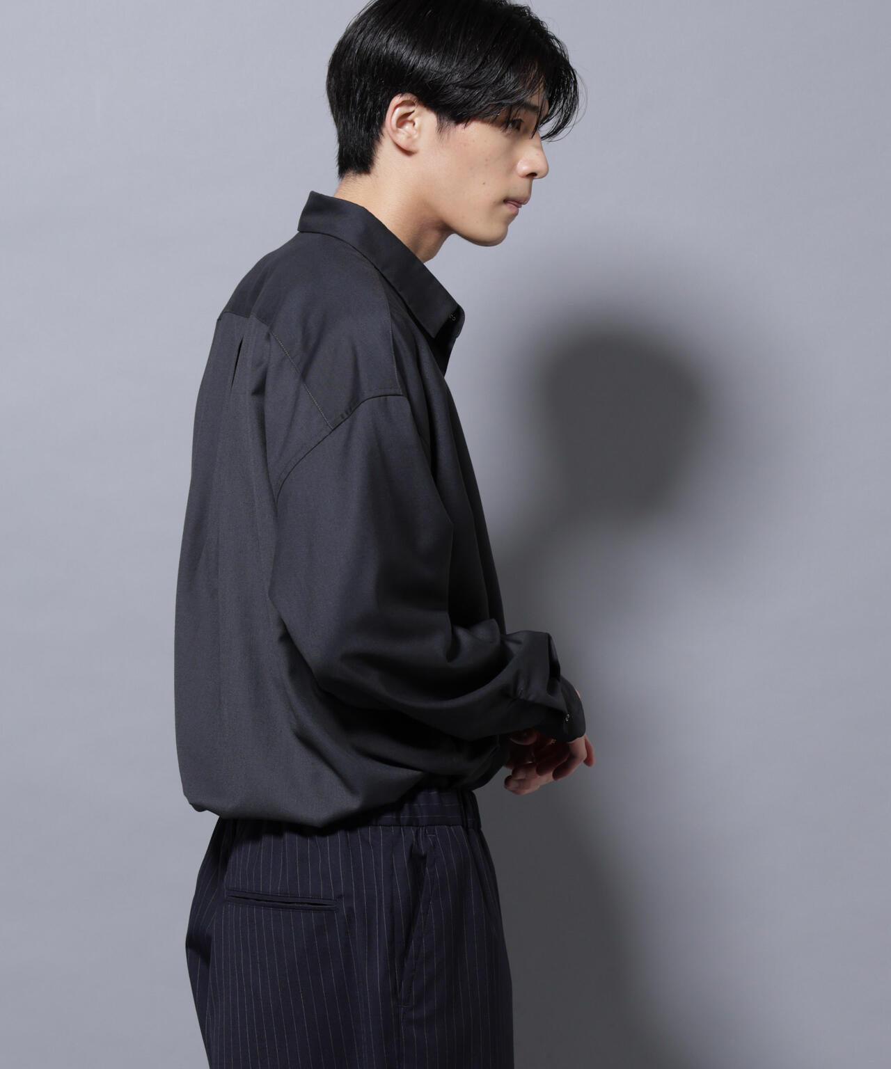 ビッグドレープシャツ 長袖 6725220204