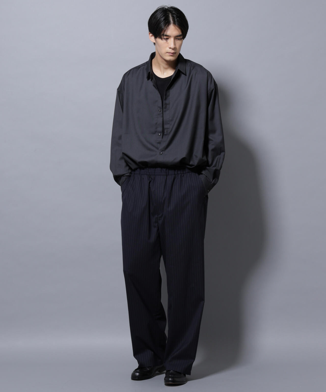 ビッグドレープシャツ 長袖 6725220204