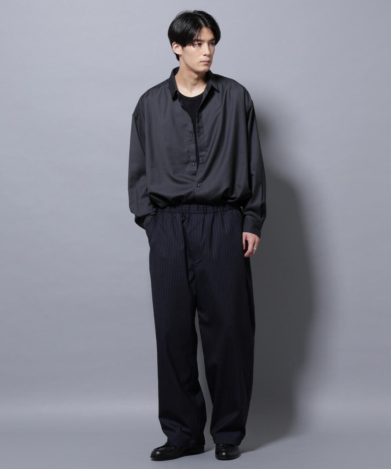 ビッグドレープシャツ 長袖 6725220204