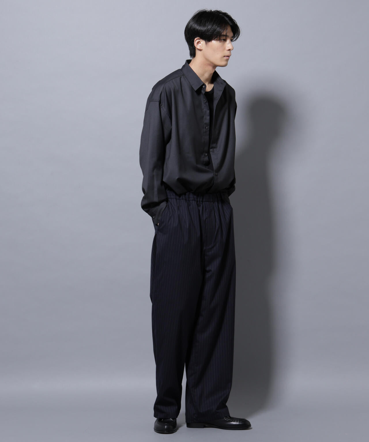 ビッグドレープシャツ 長袖 6725220204