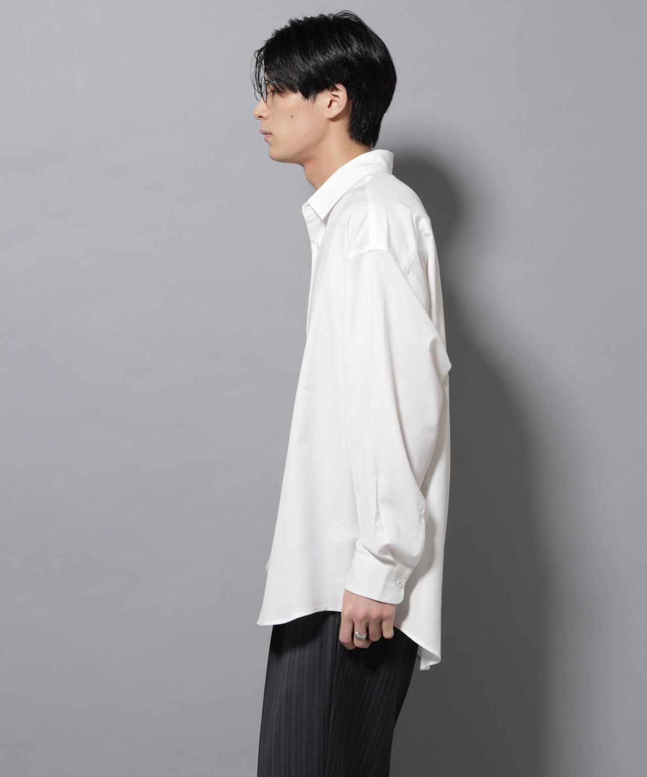 ビッグドレープシャツ 長袖 6725220204